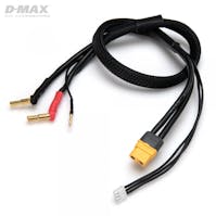 #B9670 - D-MAX Charge Lead 4/5mm 2S CAR LiPo to XT60 12AWG 500mm