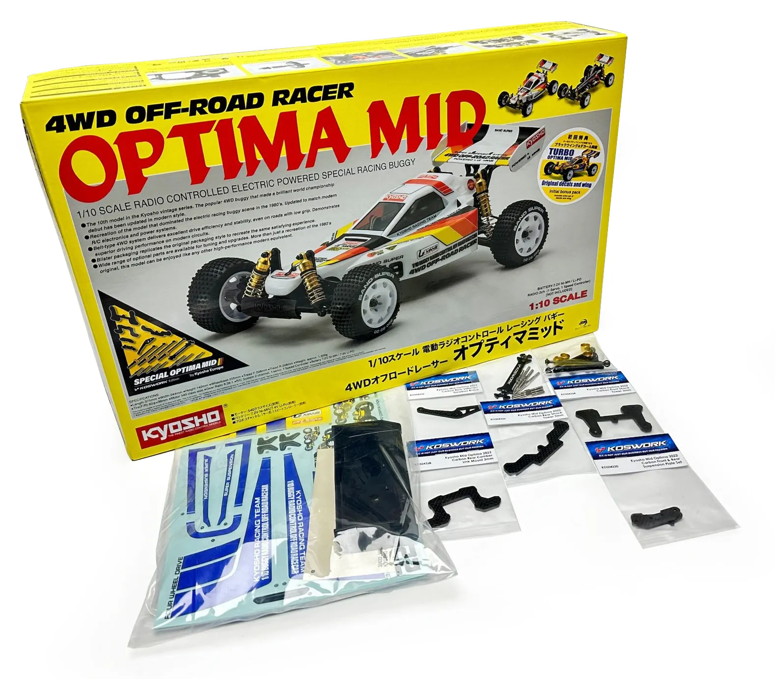 K.30622KE - Kyosho Optima Mid 4WD 1:10 Koswork Edition