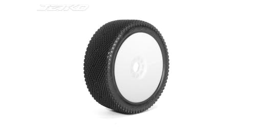 #JK1008CSRW - Jetko J Zero Composite Soft 1:8 Buggy Pre-glued White Revo Rims (2)