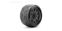#JK1604CB - Jetko EX Super Sonic LP Belted 3.8" Black Wheel MAXX HOSS 17mm (2)