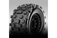 #JK5804CB - Jetko EX Tyre MT Wasteland Belted Black Wheel 24mm Xmaxx & Kraton (2)
