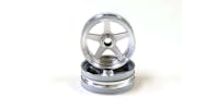 #K.SCH003SCB - Front Wheel Kyosho Beetle 2014 (2) Chrome Satin