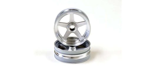 #K.SCH003SCB - Front Wheel Kyosho Beetle 2014 (2) Chrome Satin