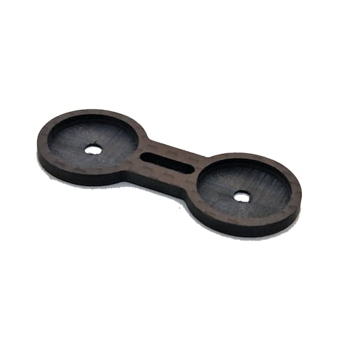 #DMS388 - X-Partz - Wing Bonez - carbon fibre one piece wing button (Xray XB2'23 or XB4'23)