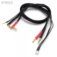 #B9683 - D-MAX Charge Lead 4/5mm 2S CAR LiPo to 4mm Bullets 12AWG 500mm
