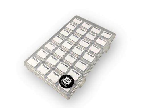 #BOBOX28 - BALLS OUT Plastic hardware box 170x110x26mm | 2.5x22mm small compartments x28