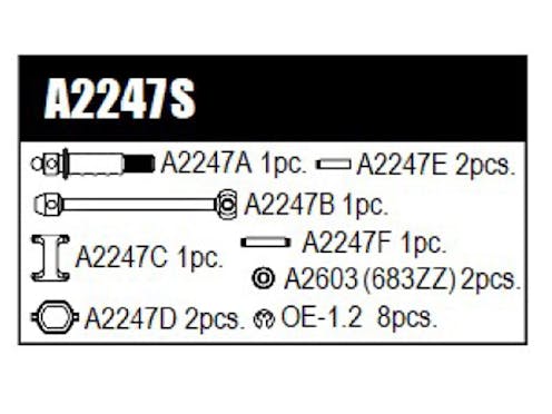 #A2247S - MUGEN ANTRIEBSWELLEN SET VORDERACHSE